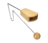 sourcing map Vibraslap Percussion Instrument VibraSlap Latin Handheld Musical Instrument for Musicians, Bands, Studios, Small