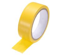 sourcing map Vinyl Floor Tape 40mm x 16.5m Non-Abrasive Floor Marking Tape Outdoor Playing Field Marking Equipment for Warehouse Gyms Athletics Restaurants, Yellow