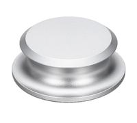 sourcing map Vinyl Record Weight Stabilizer,172g/6oz Aluminum Record Clamp Weight Disc Stabilizer 2.7"x1" Turntable Vibration Damper Reducer for LP Players,Silver