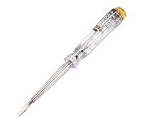 sourcing map Voltage Tester AC 100-500V with 3mm Slotted Screwdriver with Clip for Circuit Test, Clear