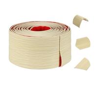 sourcing map Wall Corner Protector, 6cm x 3Meters Peel and Stick Molding Trim Wall Edge Guard, Flexible Self-Adhesive Inside & Outside Corner Trim Strip for Edge Ceiling, Maple Grain Color