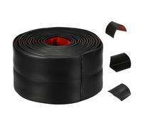 sourcing map Wall Corner Protector, 6cm x 3Meters Peel and Stick Molding Trim Wall Edge Guard, Flexible Self-Adhesive Inside & Outside Corner Trim Strip for Edge Ceiling, Black