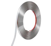 sourcing map Wall Molding Trim, 12mm x 10 m Self Adhesive Molding, Foam Trim Molding for Wall Window Frame Ceiling DIY Decoration, Silver