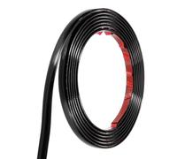 sourcing map Wall Molding Trim, 12mm x 3 Meter Self Adhesive Molding, Foam Trim Molding for Wall Window Frame Ceiling DIY Decoration, Black