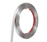 sourcing map Wall Molding Trim, 12mm x 3 Meter Self Adhesive Molding, Foam Trim Molding for Wall Window Frame Ceiling DIY Decoration, Silver