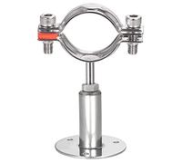 sourcing map Wall Mount Ceiling Mount Pipe Support, 304 Stainless Steel Adjustable Pipe Bracket Clamp for 42-45mm Pipe