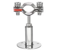 sourcing map Wall Mount Ceiling Mount Pipe Support, 304 Stainless Steel Adjustable Pipe Bracket Clamp for 19-22mm Pipe
