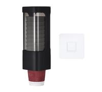 sourcing map Wall Mount Cup Dispenser Disposable Pull Type Cup Holder Fit for 3oz - 5oz Single Slot Paper Cup Dispenser with Mounting Adhesive for Home Office Bathroom Break Room Gym, Black