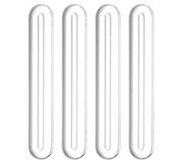 sourcing map Wall Protector from Furniture, Clear Furniture Bumpers Silicone Rubber Wall Bumper Guards Cabinet Door Bumper Adhesive Wall Protector Bumpers, 3.94''L x 0.63''W x 0.2''T, 4 Pcs