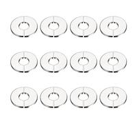 sourcing map Wall Split Flange, 201 Stainless Steel Round Escutcheon Plate for 22mm Diameter Pipe 3Pcs