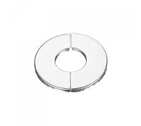 sourcing map Wall Split Flange, 201 Stainless Steel Round Escutcheon Plate for 27mm Diameter Pipe