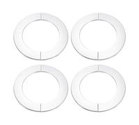 sourcing map Wall Split Flange, 4pcs 304 Stainless Steel Round Escutcheon Plate for 101mm Diameter Pipe