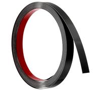 sourcing map Wall Trim Molding, 16.4 ft x 0.59 in Stainless Steel Peel and Stick Self Adhesive Trim Metalized Mirror-Like Finish Strip Border Edge Frame Trim for Home DIY Decoration, Black