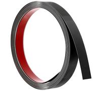sourcing map Wall Trim Molding, 16.4 ft x 0.79 in Stainless Steel Peel and Stick Self Adhesive Trim Metalized Mirror-Like Finish Strip Border Edge Frame Trim for Home DIY Decoration, Black