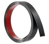 sourcing map Wall Trim Molding, 16.4 ft x 0.98 in Stainless Steel Peel and Stick Self Adhesive Trim Metalized Brushed Finish Strip Border Edge Frame Trim for Home DIY Decoration, Black