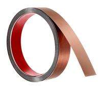 sourcing map Wall Trim Molding, 16.4 ft x 1.18 in Stainless Steel Peel and Stick Self Adhesive Trim Metalized Brushed Finish Strip Border Edge Frame Trim for Home DIY Decoration, Rose Gold