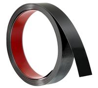 sourcing map Wall Trim Molding, 16.4 ft x 1.18 in Stainless Steel Peel and Stick Self Adhesive Trim Metalized Brushed Finish Strip Border Edge Frame Trim for Home DIY Decoration, Black