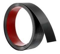 sourcing map Wall Trim Molding, 16.4 ft x 1.57 in Stainless Steel Peel and Stick Self Adhesive Trim Metalized Brushed Finish Strip Border Edge Frame Trim for Home DIY Decoration, Black