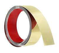 sourcing map Wall Trim Molding, 16.4 ft x 1.97 in Stainless Steel Peel and Stick Self Adhesive Trim Metalized Mirror-Like Finish Strip Border Edge Frame Trim for Home DIY Decoration, Gold