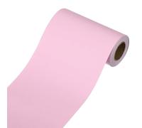 sourcing map Wallpaper Border, Peel and Stick Wallpaper Borders, 5m x 10cm Self Adhesive Mirror Frame Trim Tape for Kitchens Decor, Bedroom Bathrooms, Pink