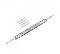 sourcing map Watch Band Pins Replacement Kit, Stainless Steel 14mm Watch Spring Bars Pins 4Pcs with Dia 1.5mm Spring Bar Removal Tool