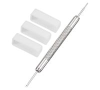 sourcing map Watch Band Strap Loops, 22mm Width Rubber Fastener Rings Silicone Watch Retainers for Watch White 1Set