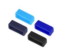 sourcing map Watch Band Strap Loops, 26mm Width Rubber Fastener Loop Silicone Watch Holder Keeper for Watch Band 4 Color 8 Pcs