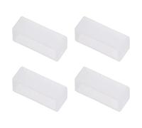 sourcing map Watch Band Strap Loops, Rubber Replacement Fastener Rings Silicone Watch Holder Keeper for 20mm Width Watch Band, Transparent 4 Pcs