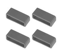 sourcing map Watch Band Strap Loops, Rubber Replacement Fastener Rings Silicone Watch Holder Keeper for 24mm Width Watch Band, Deep Gray 4 Pcs