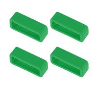 sourcing map Watch Band Strap Loops, Rubber Replacement Fastener Rings Silicone Watch Holder Keeper for 20mm Width Watch Band, Deep Green 4 Pcs