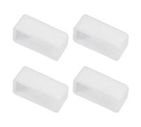 sourcing map Watch Band Strap Loops, Rubber Replacement Fastener Rings Silicone Watch Holder Keeper for 16mm Width Watch Band, White 4 Pcs
