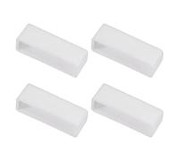 sourcing map Watch Band Strap Loops, Rubber Replacement Fastener Rings Silicone Watch Holder Keeper for 28mm Width Watch Band, White 4 Pcs