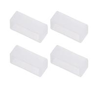 sourcing map Watch Band Strap Loops, Rubber Replacement Fastener Rings Silicone Watch Holder Keeper for 18mm Width Watch Band, Transparent 4 Pcs