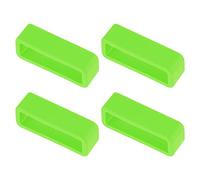 sourcing map Watch Band Strap Loops, Rubber Replacement Fastener Rings Silicone Watch Holder Keeper for 22mm Width Watch Band, Green 4 Pcs