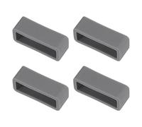 sourcing map Watch Band Strap Loops, Rubber Replacement Fastener Rings Silicone Watch Holder Keeper for 20mm Width Watch Band, Deep Gray 4 Pcs