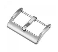 sourcing map Watch Strap Clasp Replacement, Brushed Stainless Steel Broadside Type Buckle, for 18mm Width Watch Bands