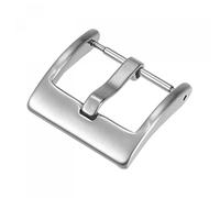 sourcing map Watch Strap Clasp Replacement, Brushed Stainless Steel Broadside Type Buckle, for 22mm Width Watch Bands