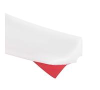 sourcing map Water Barrier for Sink, 67 Inch Water Stopper Shower Barrier Water Blocker Suitable for The Gap Between The Kitchen Countertop Sink and Cooktop, White