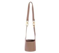 sourcing map Water Bottle Carrier Holder with Strap, 320x120mm PU Leather Tumbler Holder Coffee Cup Holder Double-Sided Leather Water Bottle Sleeve Bag for Camping Walking Hiking, Dark Pink