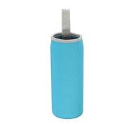 sourcing map Water Bottle Sleeve 500ml Neoprene Carrier Insulated Non Slip Protective Glass Bottles Cover with Strap for Cool or Hot Drinks, Blue 2 Pack