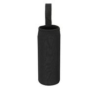 sourcing map Water Bottle Sleeve 500ml Neoprene Carrier Insulated Non Slip Protective Glass Bottles Cover with Strap for Cool or Hot Drinks, Black 2 Pack