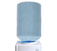 sourcing map Water Dispenser Barrel Dust Cover, Reusable Durable Fabric Water Dispenser Decorative Cover Elastic Fabric Cooler Protector for 5 Gallon Home Office, Rhombus Style Lake Blue