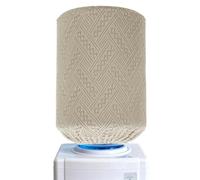 sourcing map Water Dispenser Barrel Dust Cover, Reusable Durable Fabric Water Dispenser Decorative Cover Elastic Fabric Cooler Protector for 5 Gallon Home Office, Geometry Style Coffee