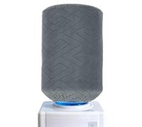 sourcing map Water Dispenser Barrel Dust Cover, Reusable Durable Fabric Water Dispenser Decorative Cover Elastic Fabric Cooler Protector for 5 Gallon Home Office, Rhombus Style Dark Gray