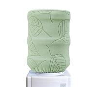 sourcing map Water Dispenser Barrel Dust Cover, Reusable Durable Fabric Water Dispenser Decorative Cover Elastic Fabric Cooler Protector for 2 Gallon Home Office, Leaf Style Green
