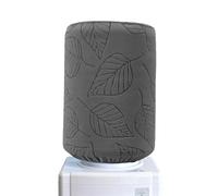 sourcing map Water Dispenser Barrel Dust Cover, Reusable Durable Fabric Water Dispenser Decorative Cover Elastic Fabric Cooler Protector for 5 Gallon Home Office, Leaf Style Dark Gray