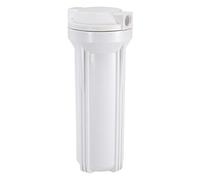 sourcing map Water Filter Housing 10" Whole House Filtration System 1/2 Inch Inlet/Outlet Port for Kitchen White