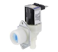 sourcing map Water Inlet Valve Ice Maker Water Inlet Solenoid Valve for General Refrigerators 6vA Creamy White