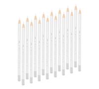 sourcing map Water Soluble Fabric Pencils, Tailors Chalk Fabric Pencils for Sewing Embroidery Quilting Dressmaker DIY Craft Pack of 15(White)