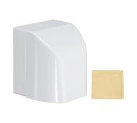 sourcing map Waterproof Electrical Outlet Cover 86-Type Protector Universal 1-Gang Wall Socket Protector Receptacle Cover for Bathrooms Outdoor Plug, Elegant White 4.53 x 3.98 x 3.78in